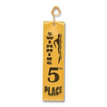 2"x8" 5th Place Stock Event Ribbons (Swimming) Carded
